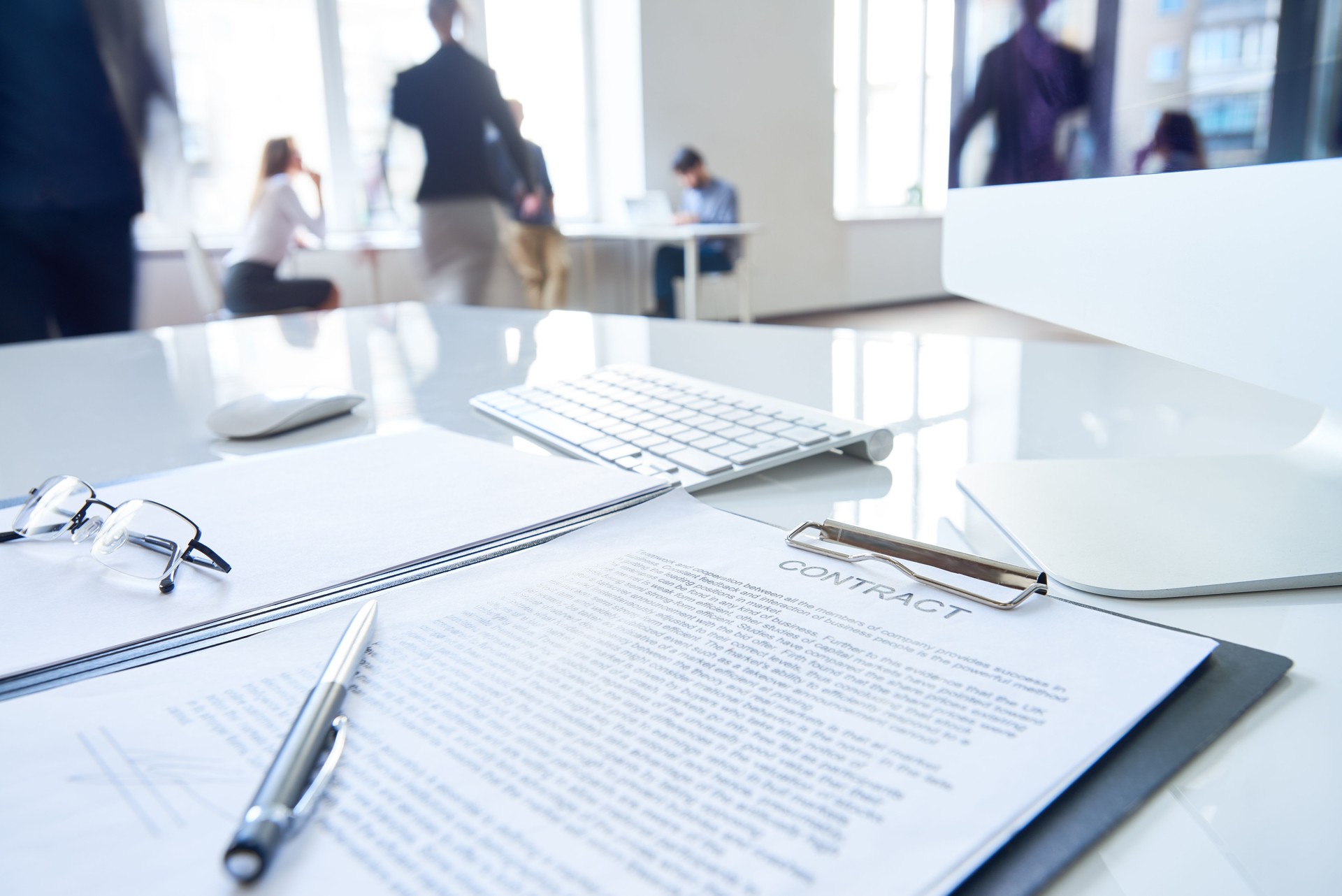 Clipboard with contract